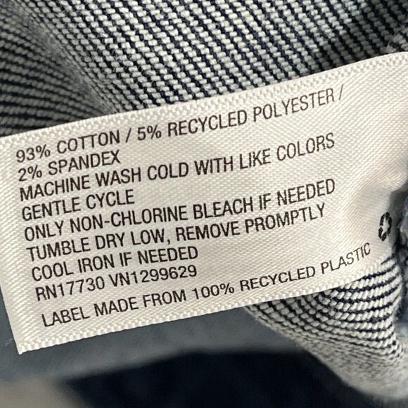 Ava & Viv High Rise Bermuda 9” Jean Shorts Womens 26W Denim Dark Wash Cuff - Picture 9 of 9